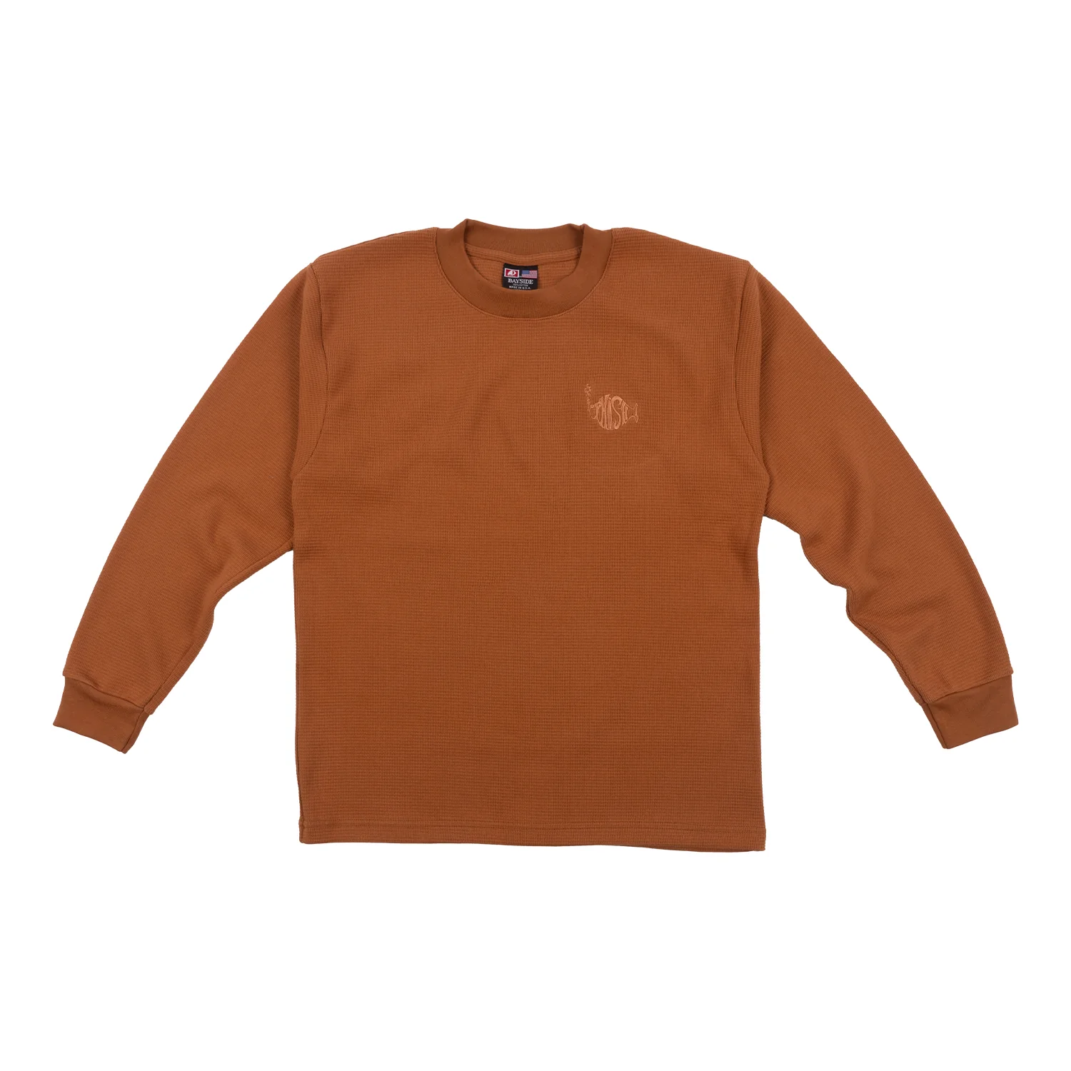 Heavyweight Waffle Knit Thermal Long Sleeve Shirt - Image 3